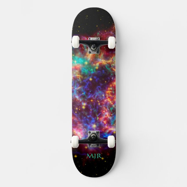 Skateboard Monogram Cassiopeia, Milky Ways Youngest Supernova (Recto)