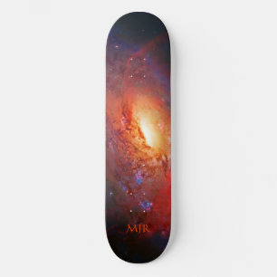 Skateboard Monogram, M106 Spiral Galaxy, Canes Venatici