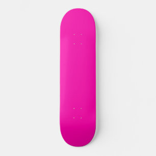 Skateboard monogramme de mode rose néon