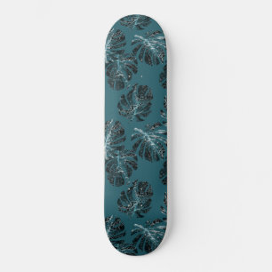 Skateboard Monstera Leo Impression Animale Glam 1