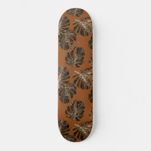 Skateboard Monstera Leo Impression Animale Glam 3