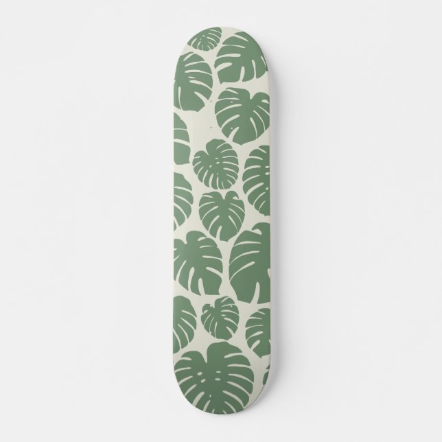 Skateboard Monstera - Vert (Devant)
