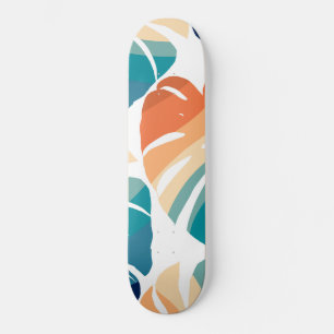 Skateboard Monstère tropicale Vibes rétro Motif #1 #tropical