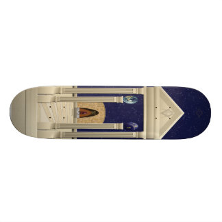 Skateboard Monte de la planche à roulettes de temple