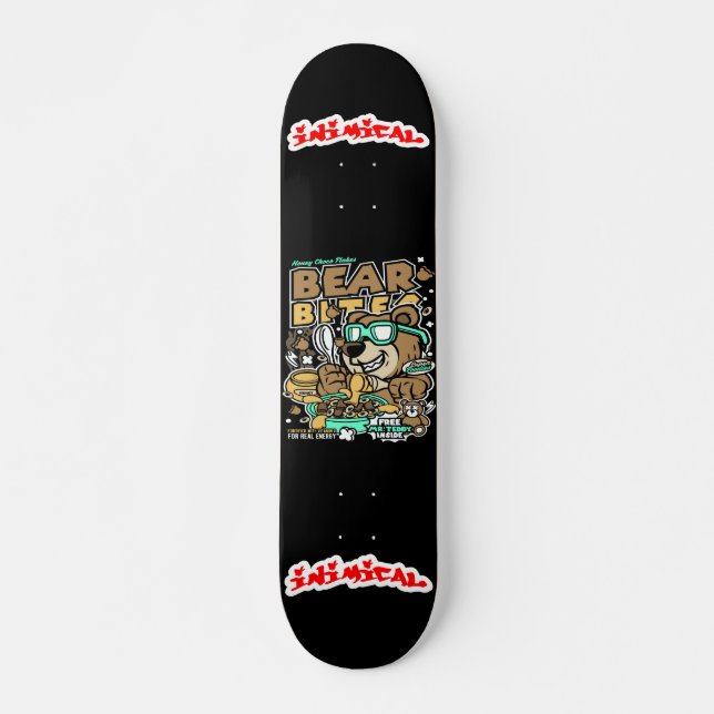 Skateboard Morsures d'ours inimitiques (Devant)