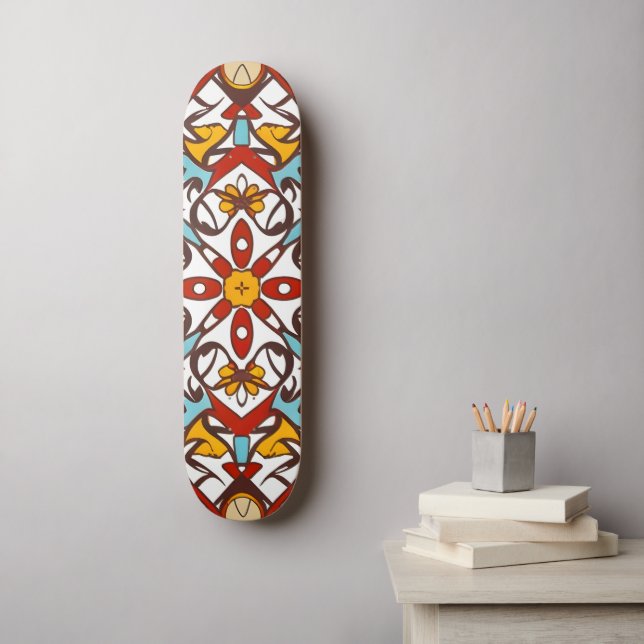 Skateboard mosaïque andalouse (Art mural)