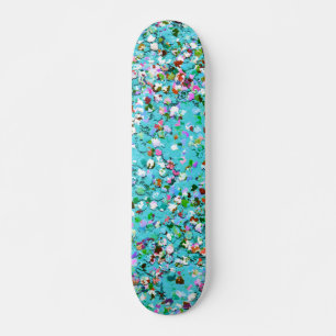 Skateboard Mosaïque multicolore Parties scintillant moderne G
