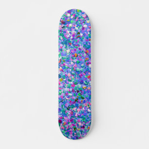 Skateboard Mosaïque multicolore Parties scintillant moderne G