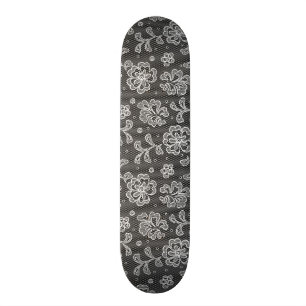 Skateboard Motif 1 de tissu de dentelle