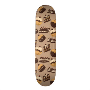 Skateboard Motif 3 de chocolat et de pâtisseries