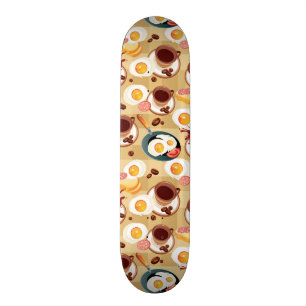Skateboard Motif 3 de petit déjeuner