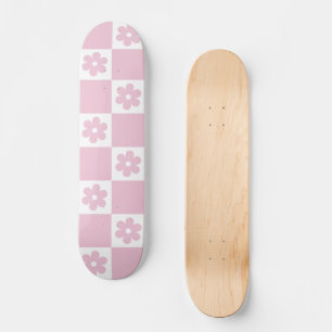 Skateboard Motif à fleurs roses