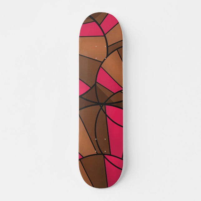 Skateboard motif Abstrait (Devant)
