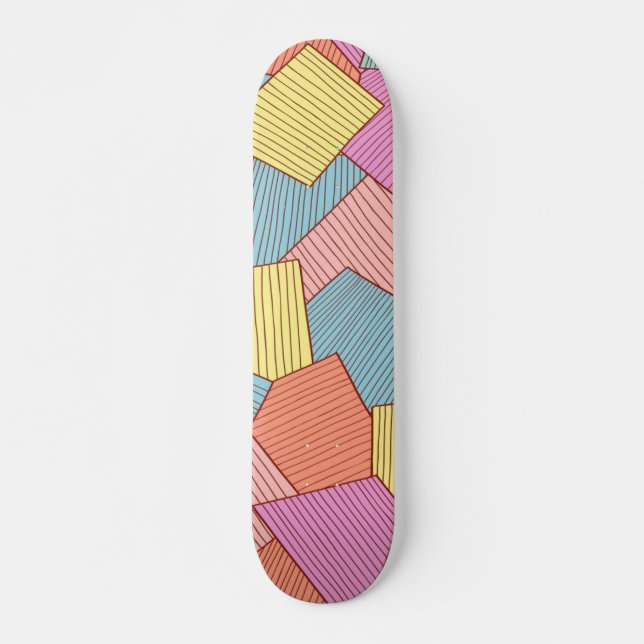 Skateboard motif Abstrait (Devant)