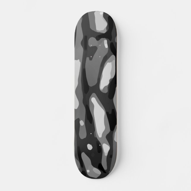 Skateboard Motif Abstrait  Black White (Recto)