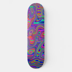 Skateboard Motif Abstrait coloré