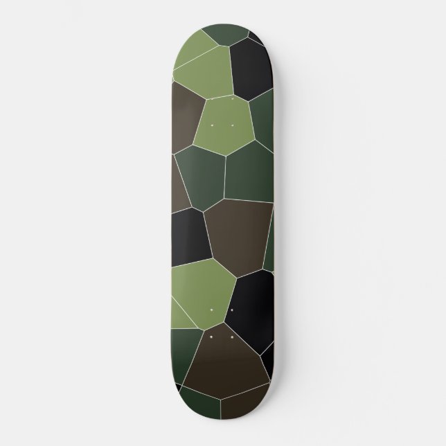 Skateboard Motif Abstrait couleur Camo (Recto)