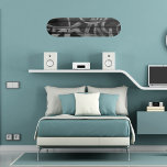 Skateboard Motif abstrait gris noir<br><div class="desc">Grafitti abstrait noir et gris,  motif mural</div>