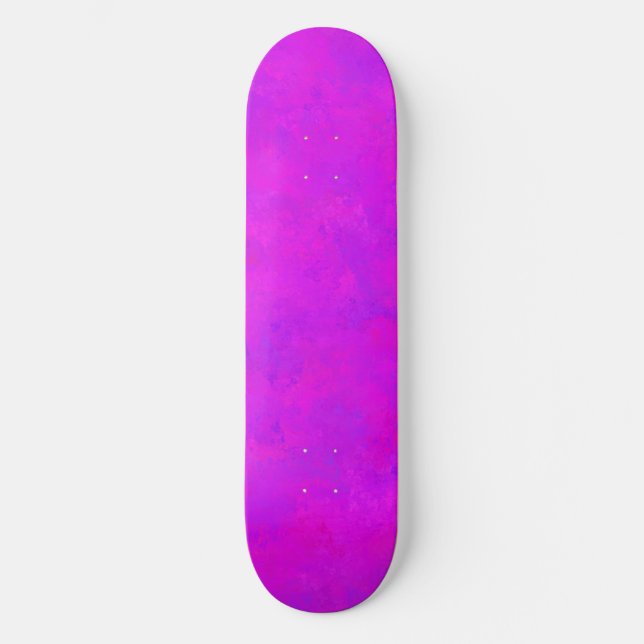 Skateboard Motif Abstrait rose pourpre (Recto)