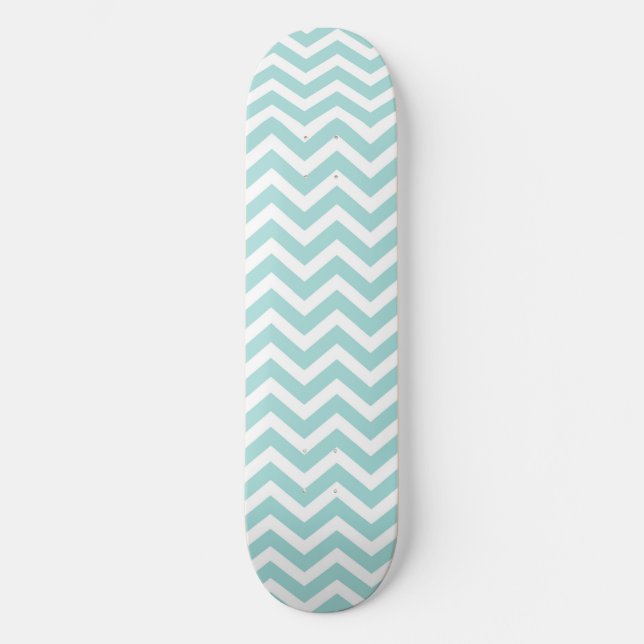 Skateboard Motif Aqua chevron (Recto)