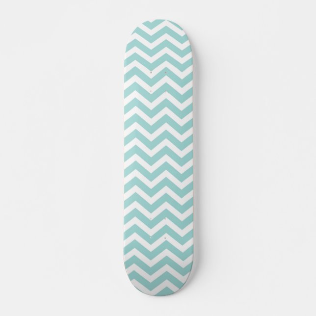 Skateboard Motif Aqua chevron (Devant)