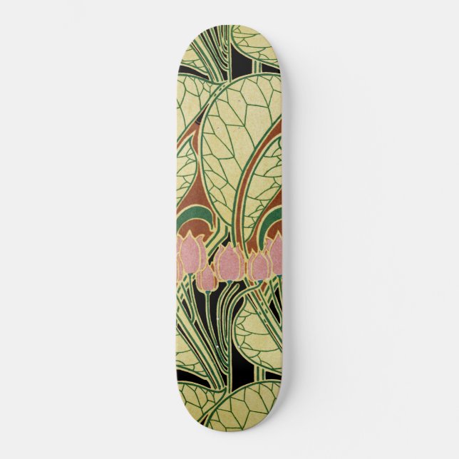 Skateboard Motif Art Nouveau #1 (Recto)