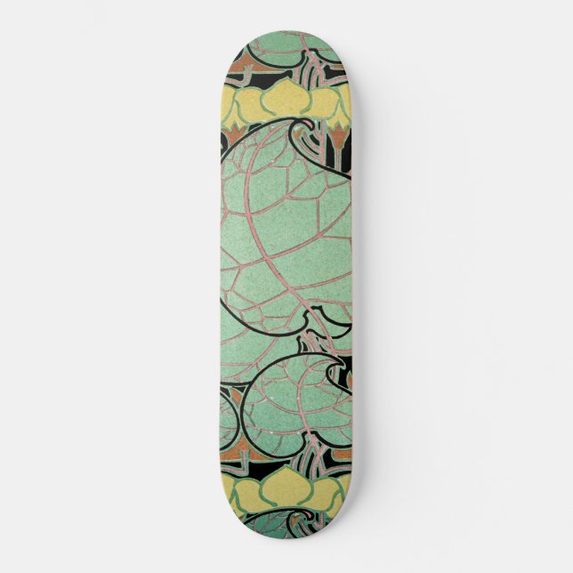 Skateboard Motif Art Nouveau #10 (Recto)
