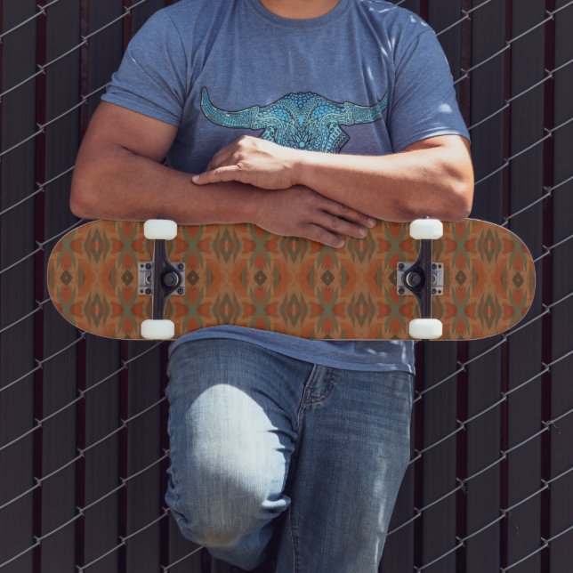 Skateboard Motif artistique inspiré des Indiens d'Amérique du (Extérieur 3)