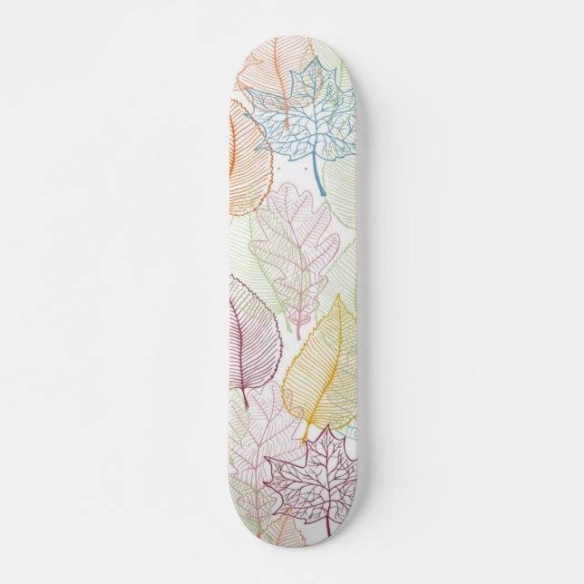 Skateboard Motif automne (Devant)