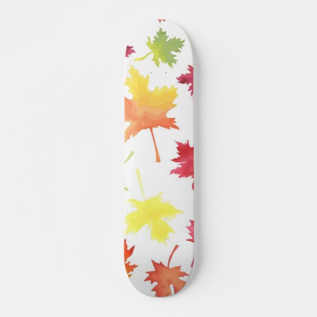 Skateboard Motif automne (Devant)
