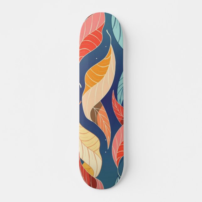 Skateboard Motif automne (Devant)