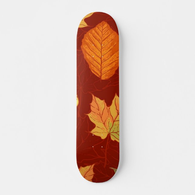 Skateboard Motif automne (Devant)