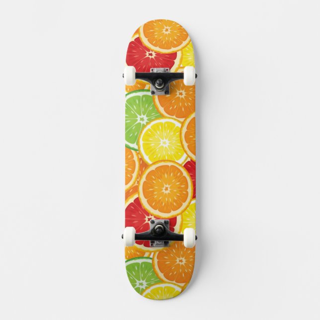 Skateboard Motif avec des agrumes (Recto)