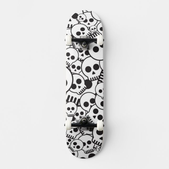 Skateboard Motif avec des crânes (Recto)