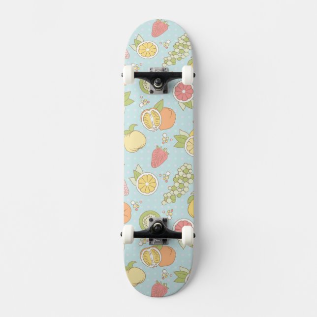 Skateboard Motif avec des fruits et des baies (Recto)
