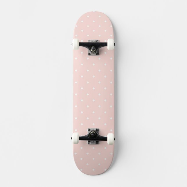 Skateboard Motif avec le pois blanc (Recto)