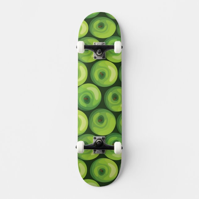 Skateboard Motif avec les pommes vertes (Recto)