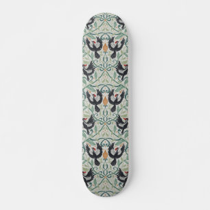 Skateboard Motif avec pic-blanc à bec ivoire