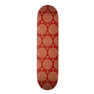 Skateboard Motif aztèque