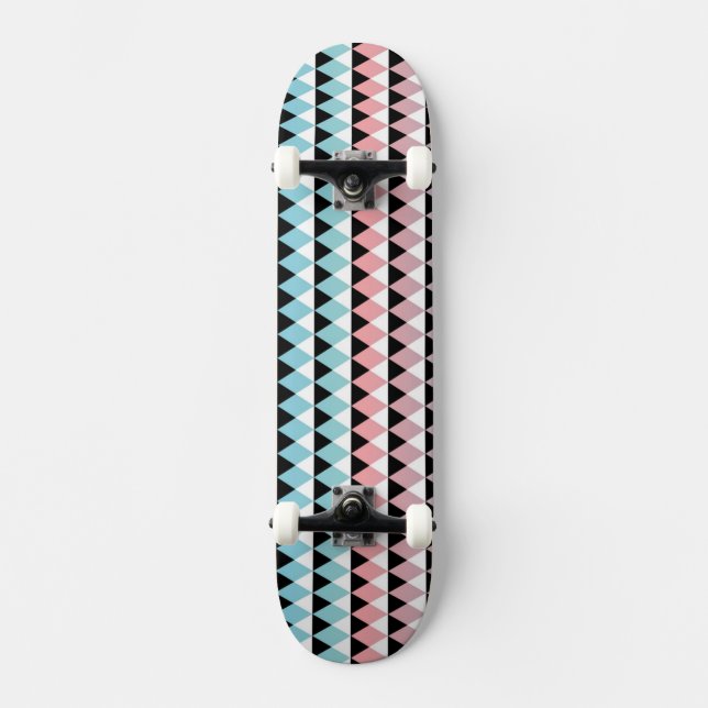 Skateboard Motif aztèque tribal d'Ombre (Recto)