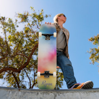 Skateboard Motif batik coloré