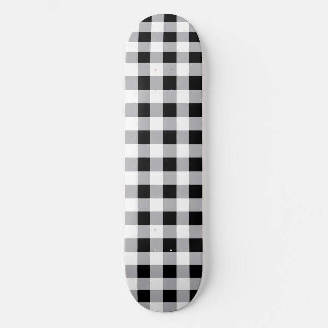 Skateboard Motif blanc gris gris (Recto)