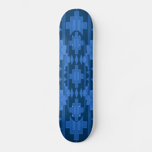 Skateboard Motif bleu (Recto)
