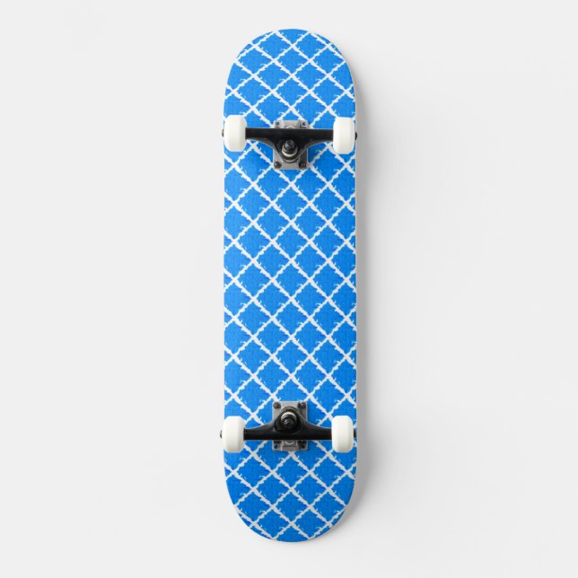 Skateboard Motif bleu (Recto)