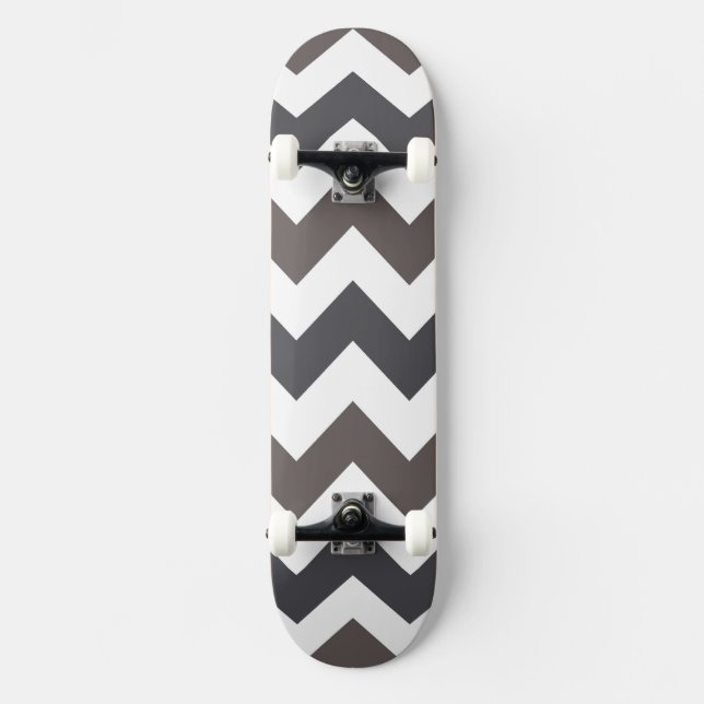 Skateboard Motif branché Chevron Zigzag 8 (Recto)
