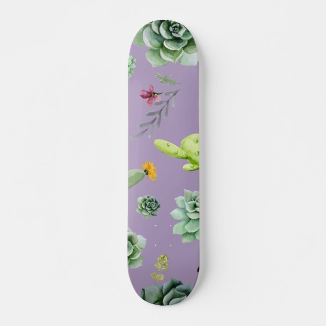 Skateboard Motif Cactus 7 (Devant)