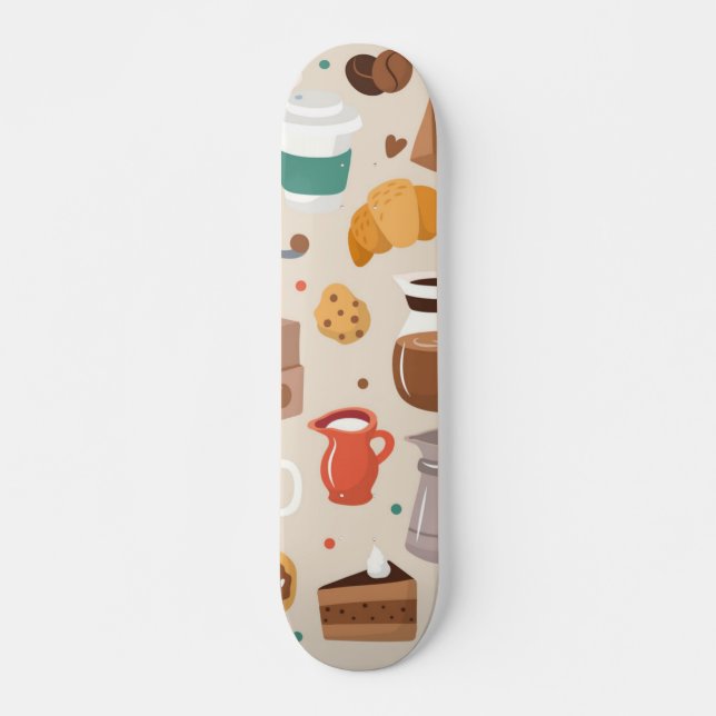 Skateboard Motif café (Devant)
