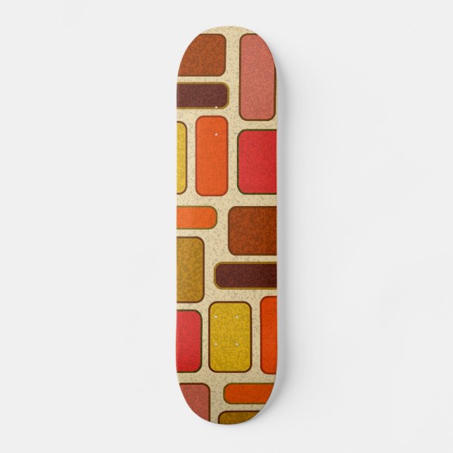 Skateboard Motif Carré d'art moderne (Recto)