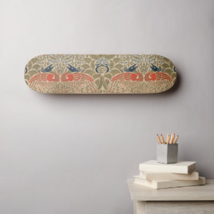 Skateboard Motif célèbre des oiseaux de William morris