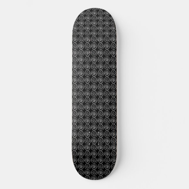 Skateboard Motif celtique à double spirale (Recto)